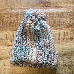 Handmade knit hat winter beanie